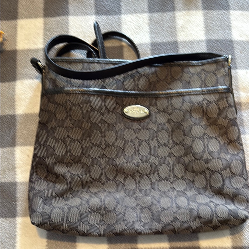 Coach Black Signature Crossbody Bag